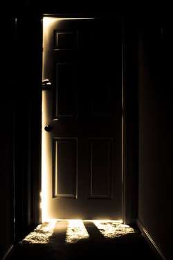 He's Opening The Door To The Studio...